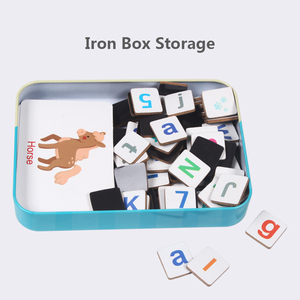 Magnets <span class=keywords><strong>de</strong></span> réfrigérateur en bois Montessori, jouet magnétique avec <span class=keywords><strong>lettres</strong></span> et nombres, cartes <span class=keywords><strong>de</strong></span> <span class=keywords><strong>mots</strong></span> Alphabet pour apprendre les mathématiques, pour enfants - Product Image 6