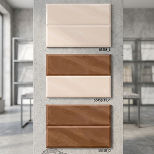 Fabricant indien Carreaux de mur brillants en céramique design gris 12x18 pouces pour chambre intérieure Prix de gros importé de société chinoise - Product Image 5