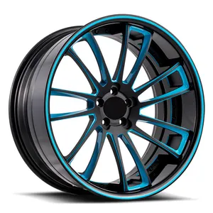 Wheel 20 18 Inch To 20 Inch Super Deep Concave Sea Blue Polished Lip Forged Wheel