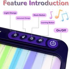 Clavier <span class=keywords><strong>de</strong></span> piano miniature portable EPT, instrument <span class=keywords><strong>de</strong></span> <span class=keywords><strong>musique</strong></span> éducatif, jouets d'apprentissage pour enfants en voyage - Product Image 5