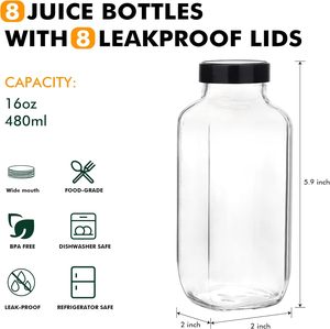 Botellas de Plástico PET Transparentes Vacías de 300ml, 350ml, 500ml con Tapa de Rosca para Jugos, Bebidas Energéticas, Whisky, con Logotipo Personalizado - Product Image 3