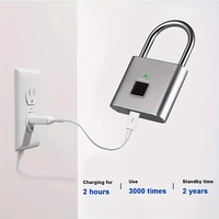 Mini cadenas intelligent Identification rapide Alarme de faible puissance Serrure intelligente d'empreintes digitales sûre