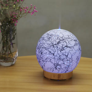 Difusor de Aroma de Cerámica con Forma de Tierra, Humidificador Ultrasónico de 100 ml con Luz LED para Uso Doméstico - Product Image 1