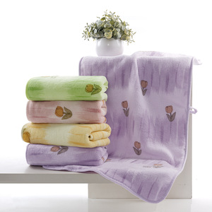 Toallas de Felpa Coral Kim Ryan de 34x74cm, Toallas Faciales Suaves y Absorbentes con Estampado para Uso Doméstico - Product Image 1