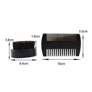 Brosse de nettoyage en poils de sanglier noirs avec logo personnalisé - Product Image 5