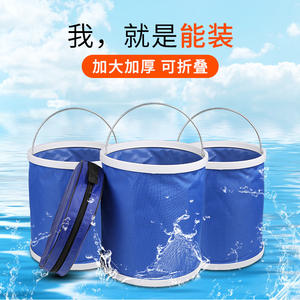 Cubo Plegable para Lavado de Autos de 9L, de Tela Oxford, Herramienta Portátil para Limpieza en Exteriores - Product Image 4