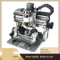 Mini machine de gravure CNC de bureau DIY 3020F 3/4/5 axes, machine de fraisage et de perçage CNC, moteur 500W