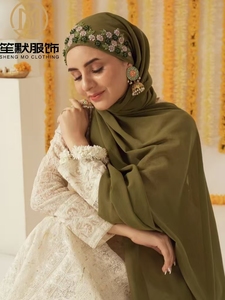 2024 New Arrival Heavy Industry High Quality Chiffon Embroidered <strong>Hijab</strong> Spring Summer Autumn Winter Available Muslim Ladies <strong>Hijab</strong> - Product Image 5