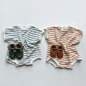 2022 New Design Children's Striped Climbing Clothes <b>Baby</b> <b>Jumpsuit</b> Unisex Children Casual Cloth <b>Baby</b> Romper in Stock - Product Image 1
