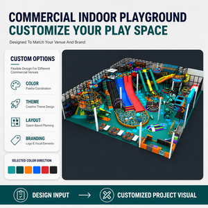 Nuovo Design Personalizzabile: Area Giochi Morbida per Bambini con Scivolo e Piscina di Palline a Tema Spaziale in Alluminio e Peluche, Attrezzatura Commerciale per Parchi Giochi al Coperto - Product Image 2