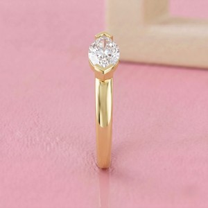 Anillo Solitario con Diamante Corte Marquesa East West en Oro Sólido para Joyería Fina Nupcial de Diseño Moderno - Product Image 2