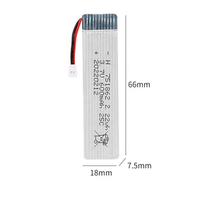<span class=keywords><strong>751862</strong></span> 3.7V 600mAh 25C LiPo pin <span class=keywords><strong>Polymer</strong></span> Pin cho X4 X5C RC máy bay - Product Image 2