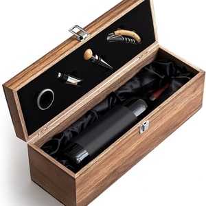 Coffret cadeau en bois de luxe avec <span class=keywords><strong>ouvre</strong></span>-bouteille en métal - Product Image 1