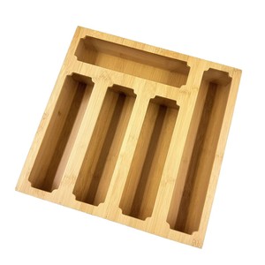 Bamboo <b>Storage</b> <b>Box</b> Rectangle Solid Color Desktop <b>Drawer</b> Organizer for Miscellaneous Items - Product Image 1