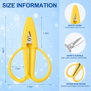 Professional Mini Sharp Embroidery Scissors Silicone Point Protector Tiny Super Snips for Needlework <b>Sewing</b> DIY Craft - Product Image 2