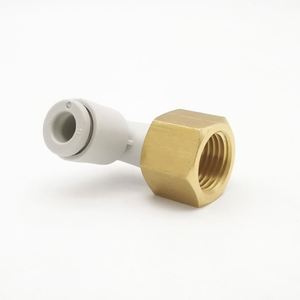 Conector Neumático de Empuje Rápido Serie EBM KQ2LF, Conexión en Codo con Rosca Hembra para Manguera de Aire - Product Image 1