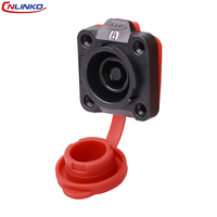 Connecteur circulaire industriel étanche IP68 CNLINKO DK24 3 4 broches M24, ensemble de raccordement rapide, prise mâle et prise femelle à montage sur panneau