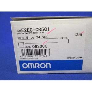   Interrupteur de proximité E2EC-CR5C1, câble de 2 m, 5 à 24 Vdc, boîtier en plastique, borne à vis, fabriqué au Japon - Product Image 1
