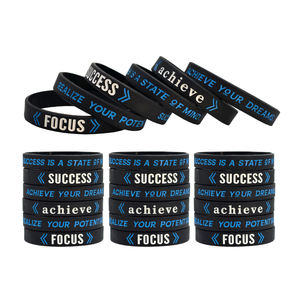 Succès atteint Focus motivationnel bracelets en silicone citations de <span class=keywords><strong>motivation</strong></span> événement fête motivationnel bracelets en caoutchouc - Product Image 6