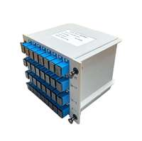 Répartiteur optique fiable SM 1x16 FC PLC, carte d'insertion FTTH ABS pour boîtier réseau HI LINK, certifié CE Wirenet, garantie 12 mois