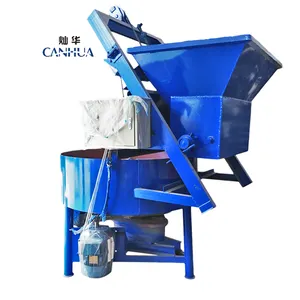 JD350 JD500 Mixer Machines Small Concrete Cement Pan Mixer Water Pump Electric 7.5KW Mixing Power >4m3/h Mini Stationary Engine