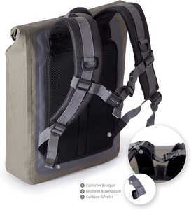 <span class=keywords><strong>Mochila</strong></span> de Ciclismo Impermeable Unisex con Marco Externo Personalizado al por Mayor, 26L, Mediana, con Cierre de Cremallera Antirrobo, PVC y Poliéster - Product Image 2