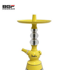 Nueva llegada al por mayor: Set de fumar shisha/narguile de acrílico de alta calidad de 36 cm con cachimba de aluminio - Product Image 3