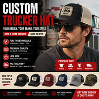 Gorra Trucker de Malla de Alta Calidad con Bloques de Color, Parche Bordado, Visera Curva, Ajustable, de 5 Paneles, Estilo Gorra de Béisbol para Camionero