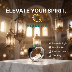 Anillo Inteligente Zikr QB708 de Acero Inoxidable, Contador de Tasbeeh, Alerta por Vibración, Recordatorio de Oración, Anillo Itasbeeh - Product Image 1