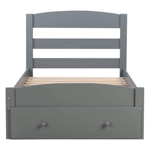 Cadre <span class=keywords><strong>de</strong></span> <span class=keywords><strong>lit</strong></span> double en bois massif, double, base pour matelas avec tête <span class=keywords><strong>de</strong></span> <span class=keywords><strong>lit</strong></span> et support <span class=keywords><strong>de</strong></span> planche, sans plateforme à ressort avec rangement - Product Image 4