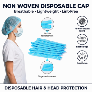 Redecillas <span class=keywords><strong>para</strong></span> el <span class=keywords><strong>Cabello</strong></span> Desechables, No Tejidas, de Grado Alimenticio, Elásticas, Azules, <span class=keywords><strong>para</strong></span> Cocina y Catering, Certificadas CE, Venta al Por Mayor, Suministro a Granel, Exportación de Fábrica China - Product Image 2