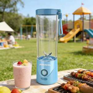 Mejores empresas de licuadoras: Mini licuadora USB portátil con batería para batidos de proteínas, mezclador de frutas, vaso mezclador portátil, mini batidora. - Product Image 3