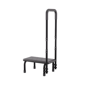 Tabouret à squat en bambou adapté aux personnes âgées Pot Tabouret de toilette en bois à hauteurs réglables avec coussin antidérapant pour adultes - Product Image 1