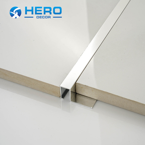 Nhôm Hiện Đại Nhà Trang Trí Dải Cho Tường Anh Hùng Kim Loại Thấp Màu Sắc Bão Saturation Loạt Màu Xám Hình Vuông Hồ Sơ 12Mm Gạch Trim - Product Image 2