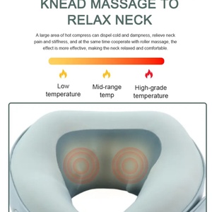 <b>Smart</b> Kneeding Neck Massager Rechargeable Electric Neck Massage Products Vibration Travel Pillow for Neck Shoulder Relexed - Product Image 3