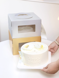 Personalização De Fábrica Caixa De Bolo De Aniversário Transparente Portátil Exquisite 4 Polegadas 6 Polegadas Caixa De Bolo De Mousse De <span class=keywords><strong>8</strong></span> Polegadas - Product Image 6