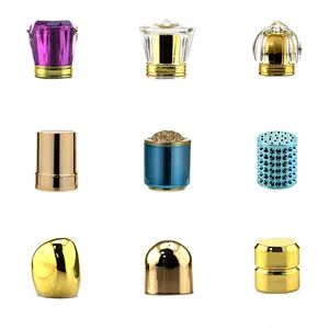 Parfum Dop Fabrikant Op Maat Logo Luxe 15Mm Abs Aluminium Metalen Gouden Krimp Fles Deksel Magnetische Zamac Parfum Dop