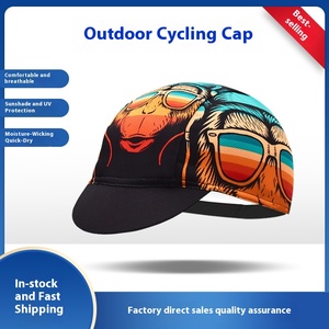 Divertido Unisex 100% poliéster lindo <span class=keywords><strong>gorila</strong></span> patrón suave <span class=keywords><strong>gorra</strong></span> de ciclismo casco de bicicleta de carretera forro <span class=keywords><strong>gorra</strong></span> de tela de bicicleta de montaña para montar - Product Image 2
