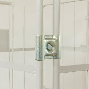 रूकने वाले स्टील रोल कंटेनर रोल कार्ट के साथ ढहने वाले स्टील रोल कंटेनर रोल कार्ट कार - Product Image 4