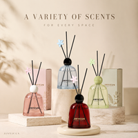 Diffuseur de parfum d'ambiance personnalisé avec bouteille en verre, diffuseur parfumé de luxe pour boutique de cadeaux, décoration de vente au détail, OEM, marque privée