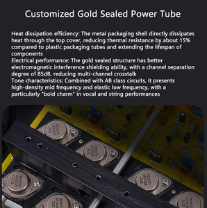 Amplificateur de puissance Hi-Fi intégré BRZHIFI A120.2 pour audio domestique haute puissance, stéréo haute fidélité, lecteur de disques <span class=keywords><strong>MC</strong></span>/MM - Product Image 4