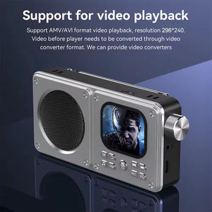 Radio MP3/MP4 professionnelle, haut-parleur Bluetooth, lecteur multimédia portable, mini-stéréo numérique de poche, design de casque, radio FM portable - Product Image 5