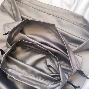 Özel lüks ipek peruk ambalaj toz torbaları kaliteli İpli kozmetik mücevherat iç çamaşırı çanta saç hediye çantası için saten kılıf - Product Image 6