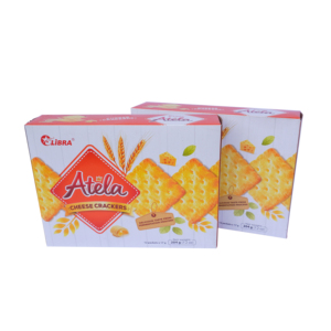 LIBRA Atela Premium Organic Cheese Crackers Baked Snack Sweet and Salty Flavor Ready to Eat Box Pack 204g - Product Image 3