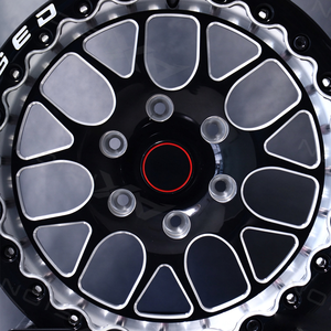 ล้อฟอร์จ S77 แบบ Beadlock ขนาด 15x10 17x10 6x135 6x5.5 ขัดเงา ลายหลายก้าน แบบ Staggered สำหรับ Ford F150 Chevy Silverado รถดรากรถบรรทุก - Product Image 2