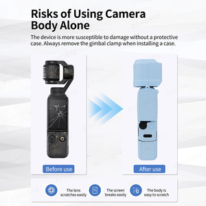 Étui de protection en silicone pour <span class=keywords><strong>DJI</strong></span> Osmo Pocket 4, housse d'objectif anti-rayures, couverture complète pour <span class=keywords><strong>accessoires</strong></span> de caméra <span class=keywords><strong>DJI</strong></span> Pocket 4 - Product Image 4