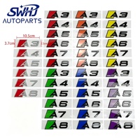 Nuevo Emblema 3D para Maletero Trasero de Coche, Adhesivo con Letras para AUDI Serie A S RS Q SQ, Reemplazo del Logotipo TFSI