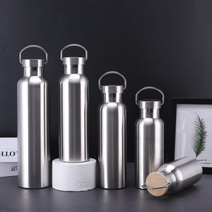 Stainless Steel Insulated Water Bottle 304 Vacuum Outdoor Sports Bottle Large Capacity With Handle Portable <b>Thermos</b> - Product Image 1