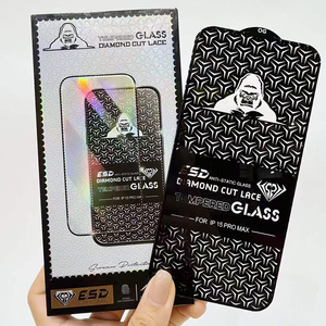 Film en aluminium haute qualité anti-poussière et anti-statique avec bordure diamantée pour iPhone I6 4.7/ I6 5.5 /I7 4.7 - Product Image 4