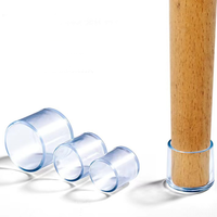 Protège-pieds de chaise en silicone PVC, imperméables, lavables, durables, anti-bruit, pour sols en bois dur